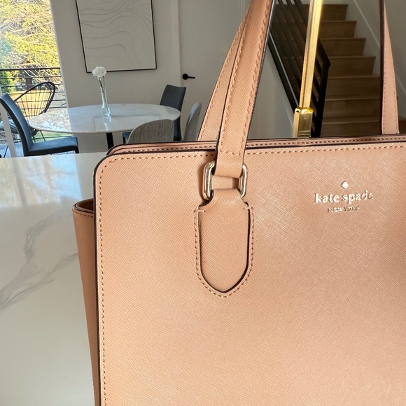 Kate Spade Laurel Way Reece Satchel in Dusty Peony - Picture 2 of 13